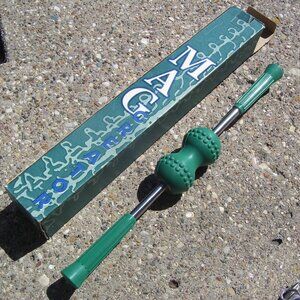 Green NIKKEN Therapeutic Mag Creator Magnetic Back Body Massage Roller EXCELLENT